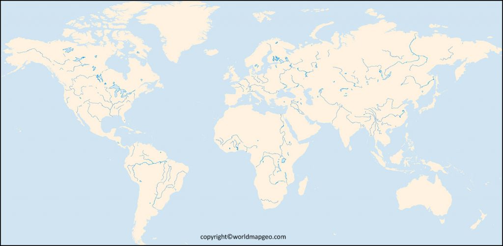 World River Map PDF In Blank, Outline, Printable And Labeled