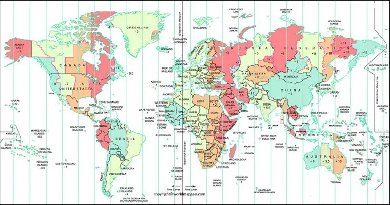 World Time Zone Map Printable In High Resolution With Names 1958