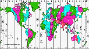 World Time Zone Map Printable in High Resolution with Names