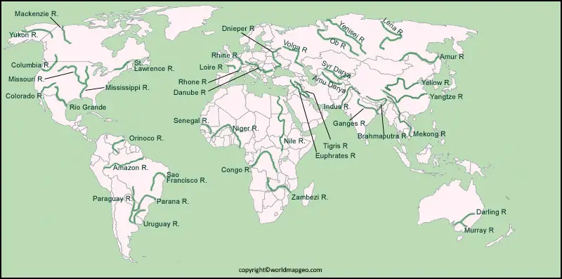 Map of World River PDF