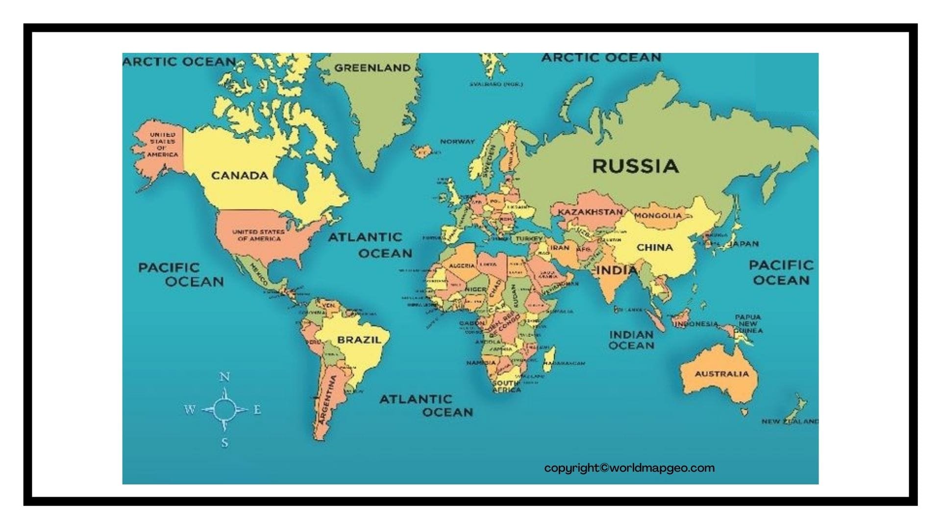 Printable Map Of The World Free - prntbl.concejomunicipaldechinu.gov.co