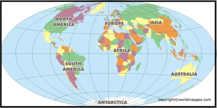 Printable World Political Map