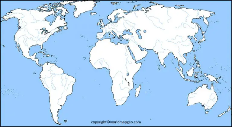 World River Map Pdf In Blank, Outline, Printable And Labeled