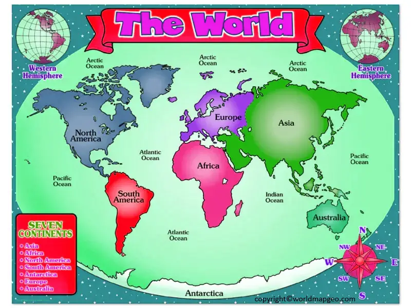 Map of the World Poster