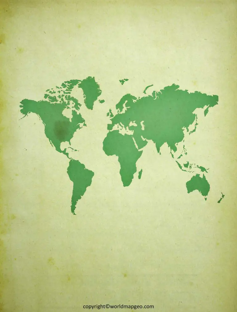 World Map HD Large in Printable High-Resolution PDF