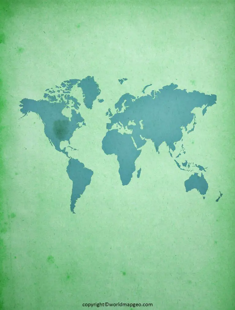 World Map HD Large in Printable High-Resolution PDF