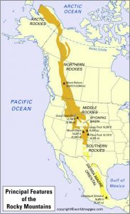 Mountain Ranges Map World Labeled [Rocky Mountain Range Map]