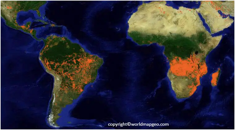 Satellite Fire Map