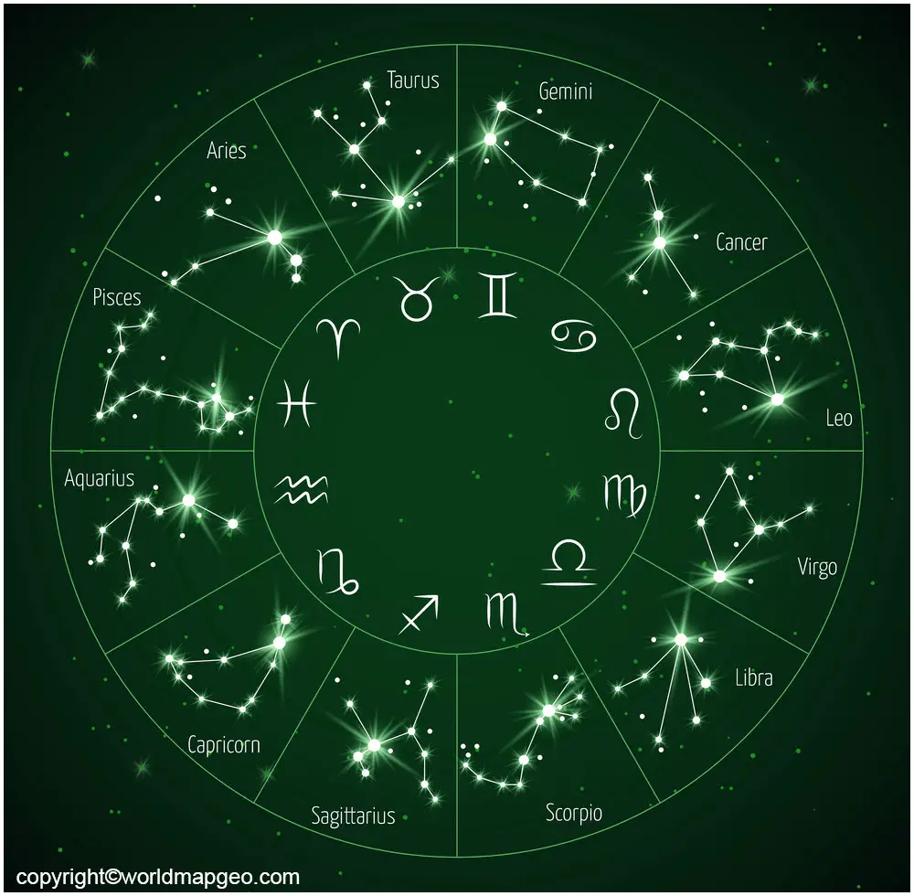 Zodiac Map Constellation