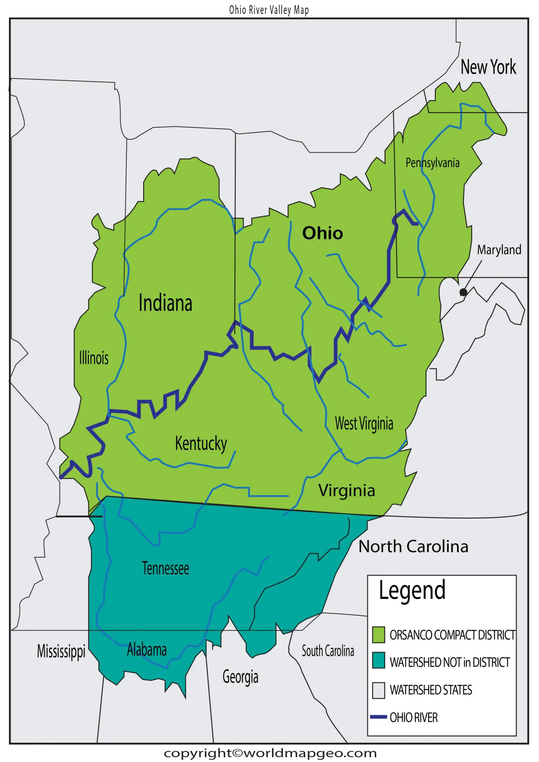 Ohio River Valley Map