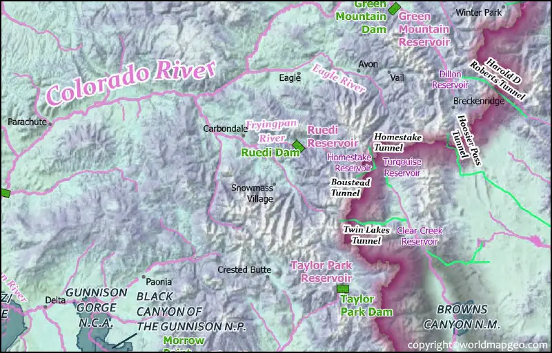 Colorado River Map 
