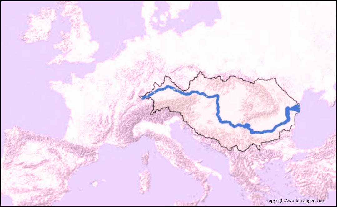Danube River Map