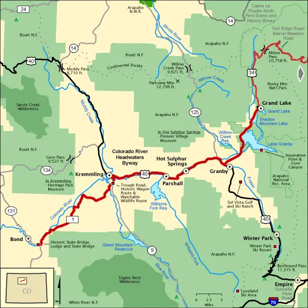 Map of Colorado River