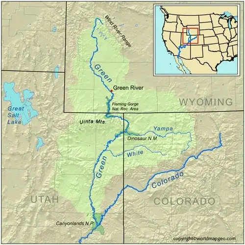 Where is the Colorado River on a Map