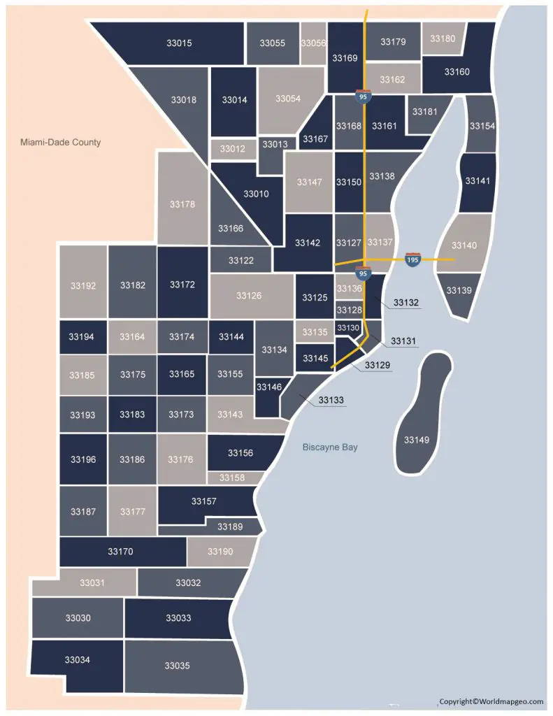 Miami Dade Map Zip Codes