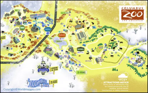 columbus zoo map app