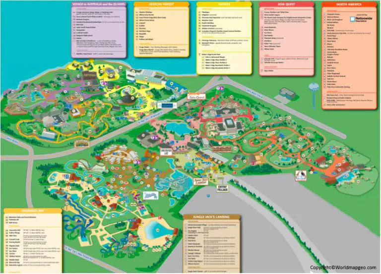 Columbus Zoo Map [Columbus Zoo and Aquarium Map]