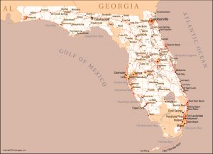 Florida Political Map By County [Mapa Politico de Florida]