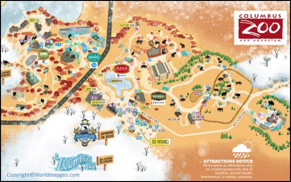 Columbus Zoo Map