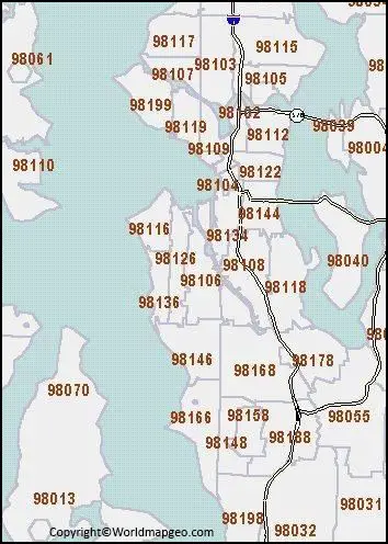 Map of Seattle Zip Codes