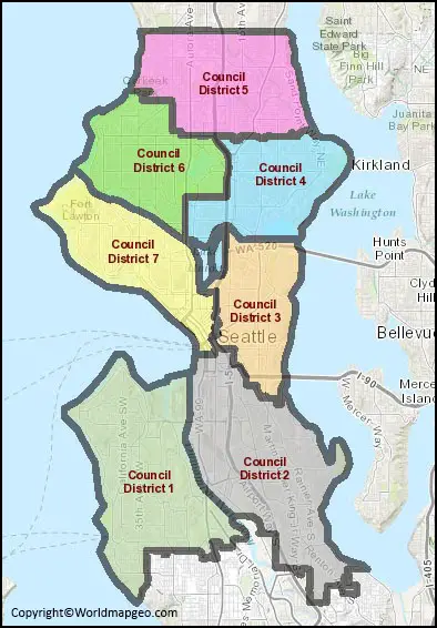 Seattle Zip Code Map Seattle Map By Zip Code 1673