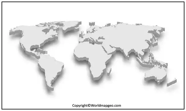 3D Map of The World