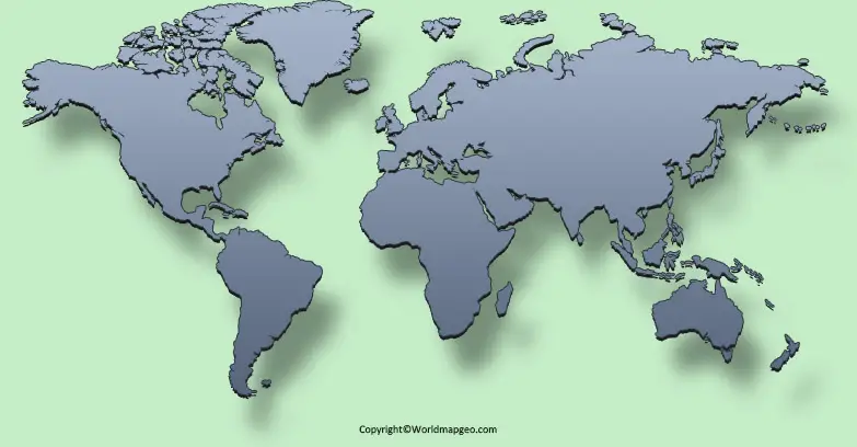 3D Map of The World