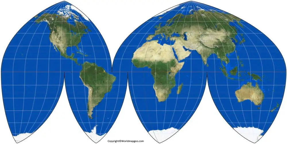 Authagraph Map of the World Poster