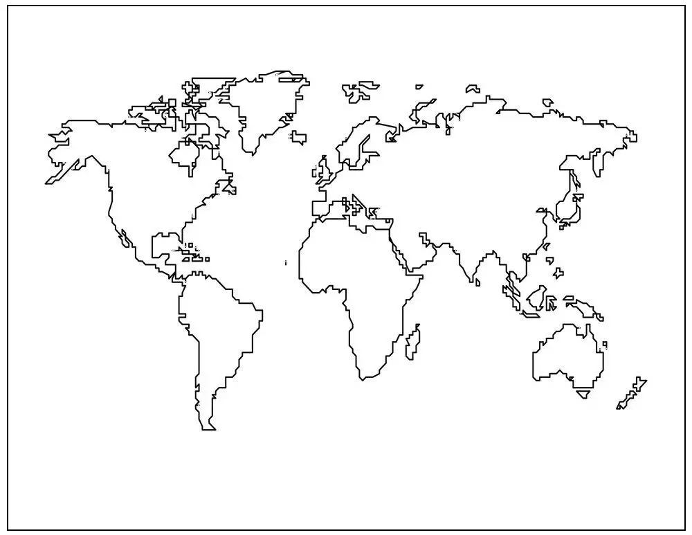 Blank World Map to label