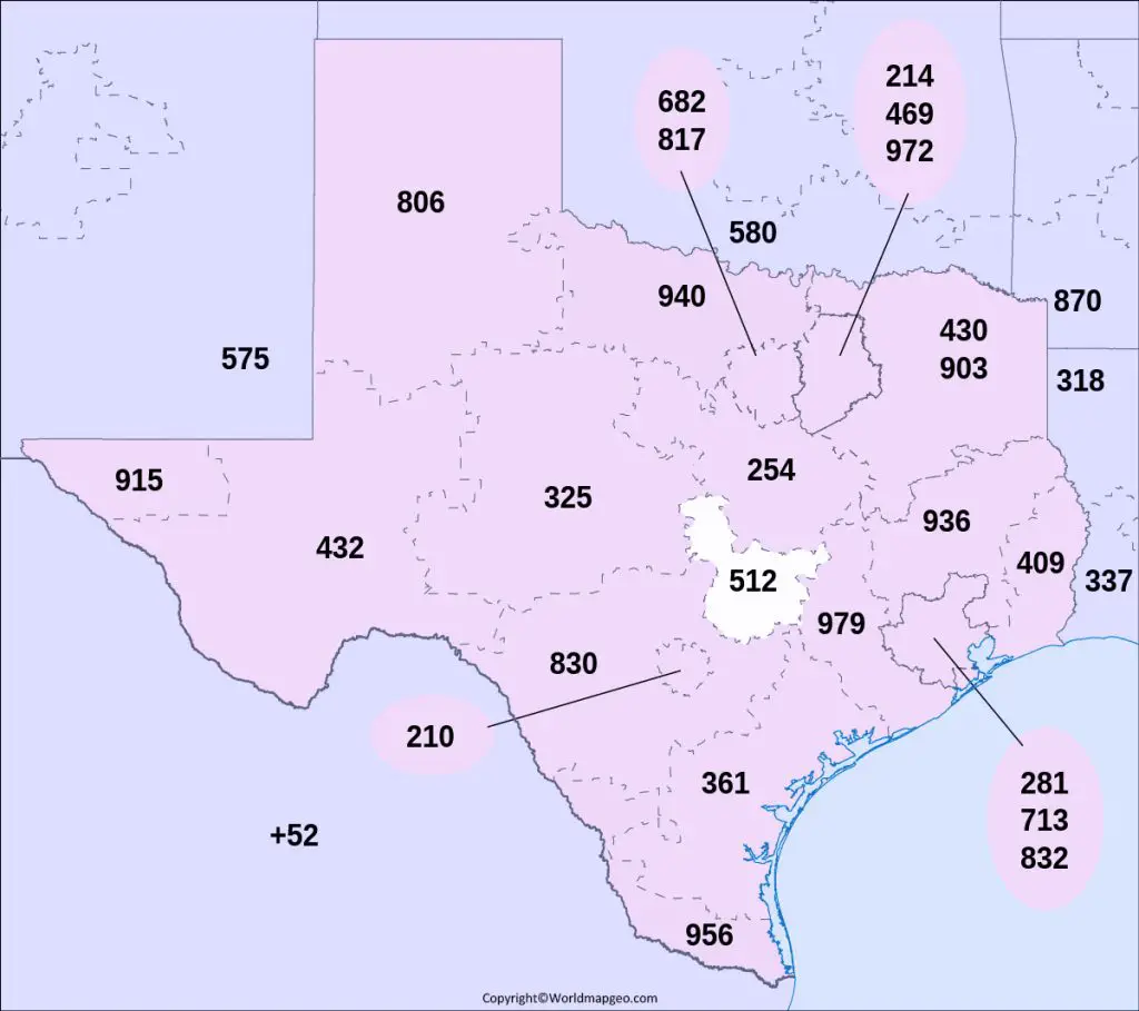 Detailed Zip Code Map Texas