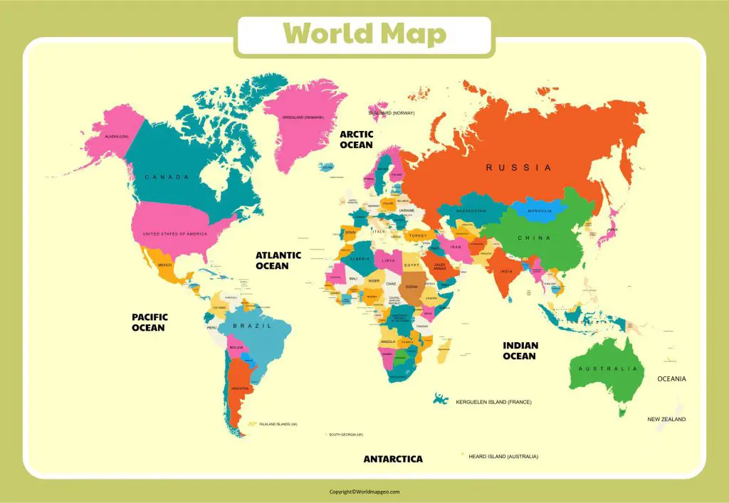 Free Printable World Map Poster