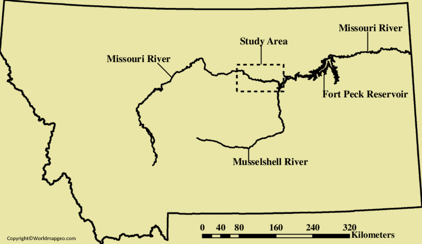 Map of Missouri Rivers