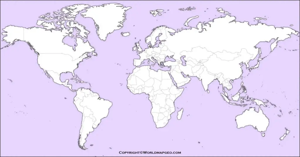 Printable River World Map