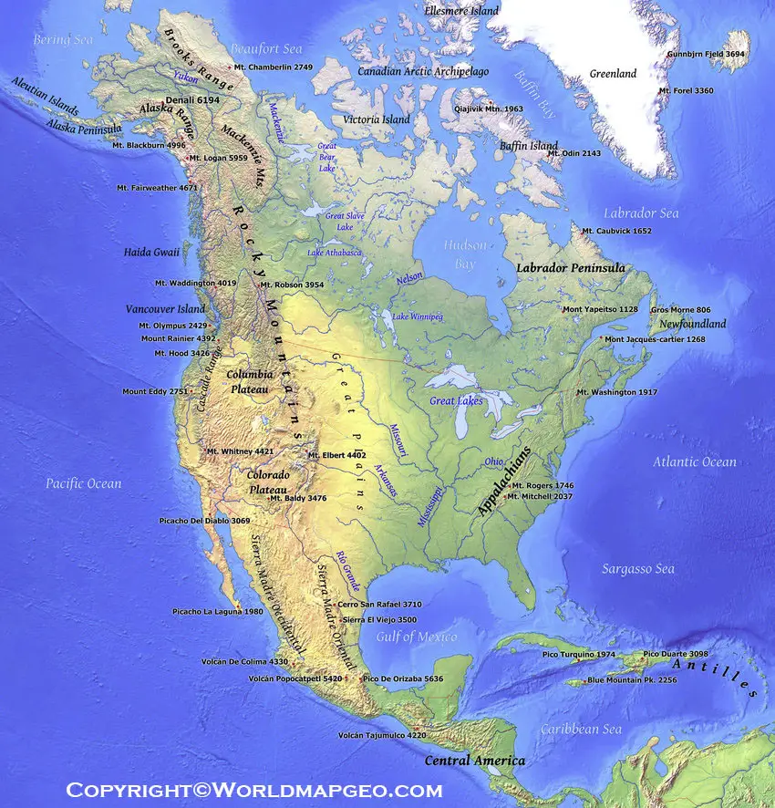 Rocky Mountain Range Map