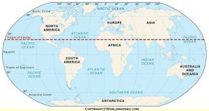 Tropic Of Cancer Map With Earth Map In Pdf