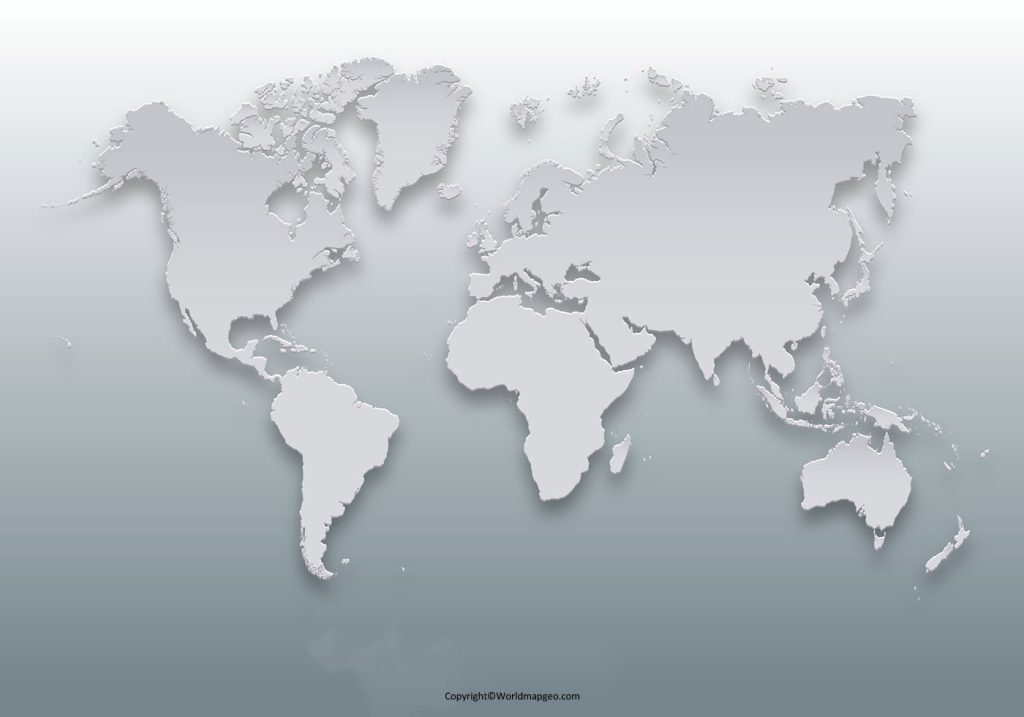 World Map 3D Printable