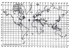 Latitude and Longitude Map Interactive in Full-Size PDF